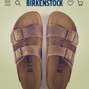 Gently worn Arizona Birkenstock sandal size 40
